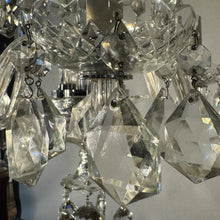Load image into Gallery viewer, Vintage (1964) Austrian Cut Crystal 6-Light Chandelier