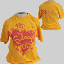 Load image into Gallery viewer, Yellow "Show Me Your Salvage Love" 20th Anniversary T-Shirt