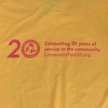 Load image into Gallery viewer, Yellow "Show Me Your Salvage Love" 20th Anniversary T-Shirt