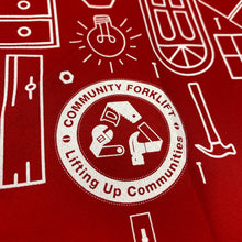 Load image into Gallery viewer, Community Forklift Silhouettes Red Bandana