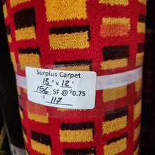 Load image into Gallery viewer, Surplus Red/Yellow Patterned Carpet 13&#39; x 12&#39; (Multiple Available)
