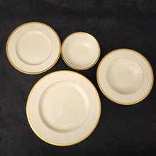 Load image into Gallery viewer, Lenox &#39;Tuxedo&#39; Gold Banded China - 44 Piece Set
