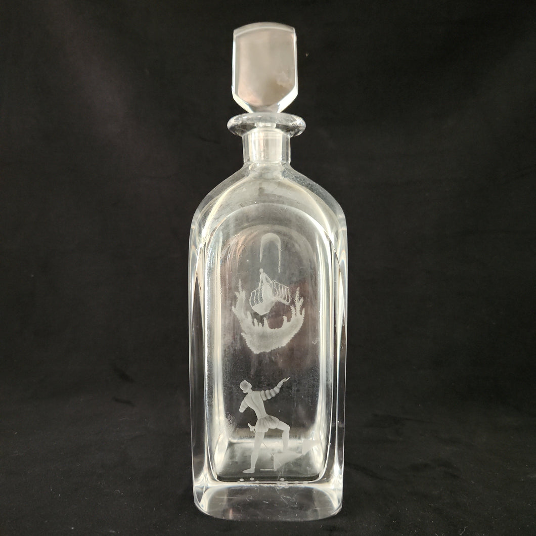 Orrefors 'Romeo and Juliet' 12-Inch Crystal Decanter