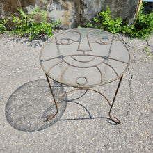 Load image into Gallery viewer, Smiling Face Design Iron Patio Table
