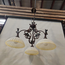 Load image into Gallery viewer, Art Nouveau Style 3 Light Chandelier
