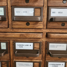 Load image into Gallery viewer, Vintage Oak Card Catalog
