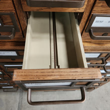 Load image into Gallery viewer, Vintage Oak Card Catalog

