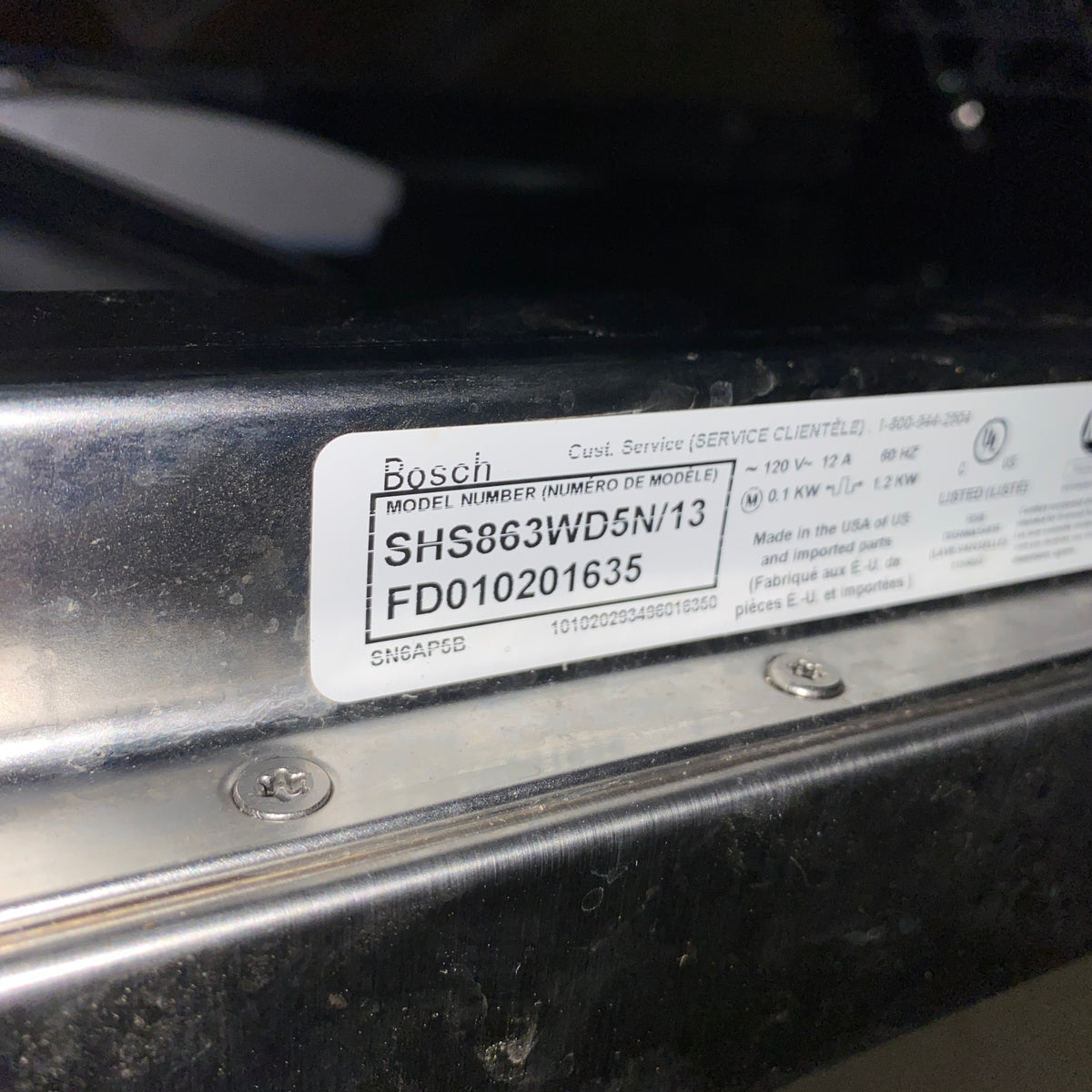 Bosch 300 Series SilencePlus Dishwasher SHS863WD5N/13 – Community Forklift  Marketplace