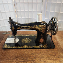 Load image into Gallery viewer, Working 1917 Singer 15 Rotary Sewing Machine In Oak 7 Drawer Cabinet
