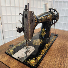Load image into Gallery viewer, Working 1917 Singer 15 Rotary Sewing Machine In Oak 7 Drawer Cabinet
