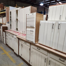 Load image into Gallery viewer, 20 Piece Set of Cream Painted Kitchen Cabinets
