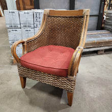 Load image into Gallery viewer, Bamboo and Rattan Armchair #2
