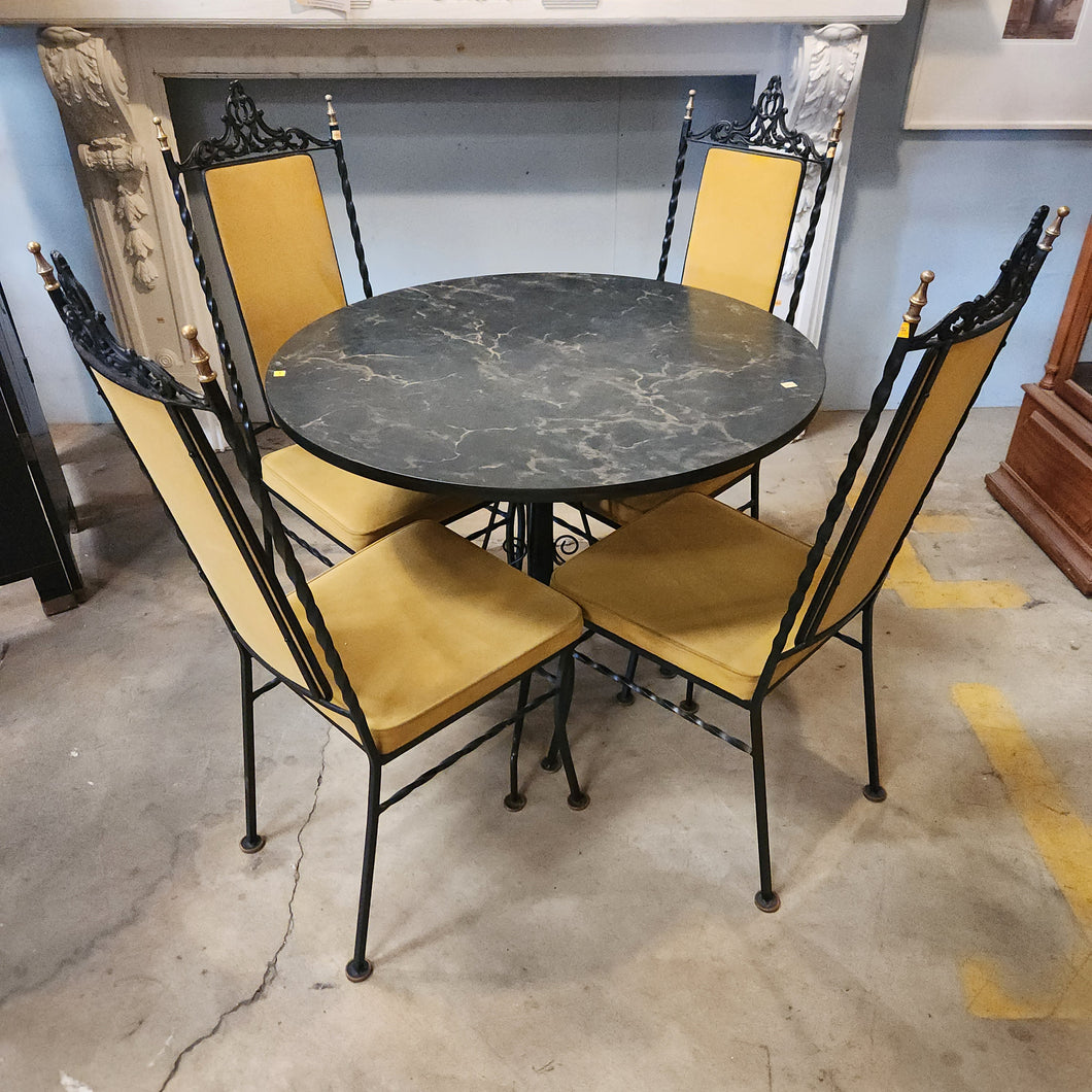 Dining Set with Antarenni Wrought Iron Chairs