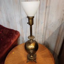 Load image into Gallery viewer, Stiffel Brass Lion Ring Handle Lamp (2 Available)
