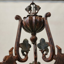 Load image into Gallery viewer, Art Nouveau Style 3 Light Chandelier
