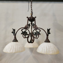 Load image into Gallery viewer, Art Nouveau Style 3 Light Chandelier
