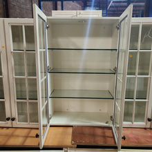 Load image into Gallery viewer, 32 Piece Set of Glazed Kitchen Cabinets with Glass Panel Doors
