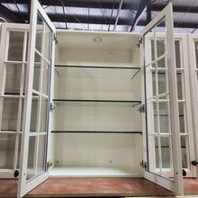 Load image into Gallery viewer, 32 Piece Set of Glazed Kitchen Cabinets with Glass Panel Doors
