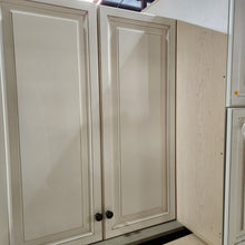 Load image into Gallery viewer, 32 Piece Set of Glazed Kitchen Cabinets with Glass Panel Doors
