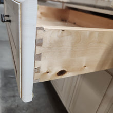 Load image into Gallery viewer, 32 Piece Set of Glazed Kitchen Cabinets with Glass Panel Doors
