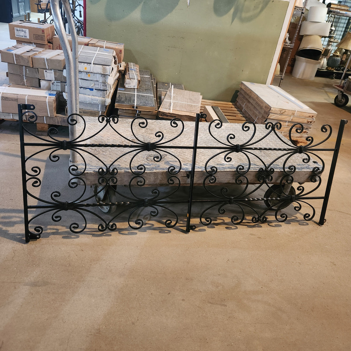 Scrolled Wrought Iron Window Bar 26x68.5 (3 Available) Community