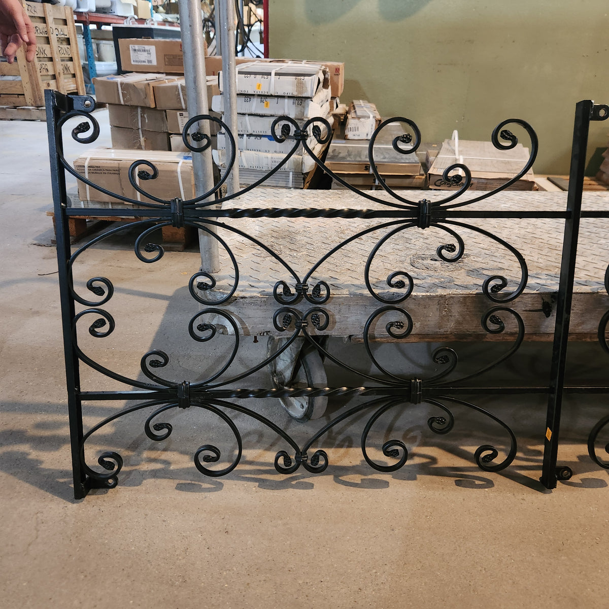 Scrolled Wrought Iron Window Bar 26x68.5 (3 Available) Community