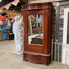 Load image into Gallery viewer, Large Vintage Wardrobe/Storage Cabinet with Mirror
