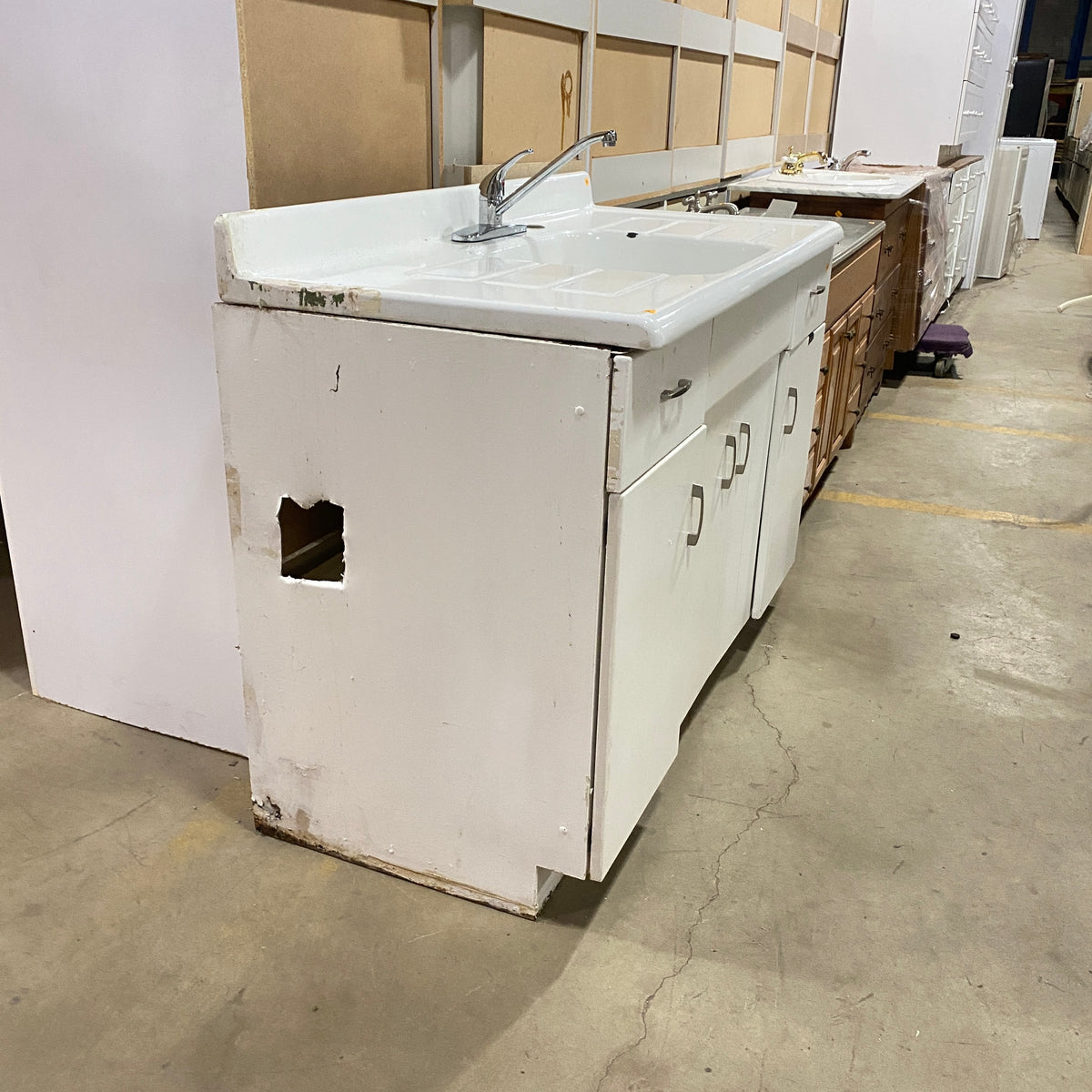 Convert a Metal Cabinet to a Sink Base