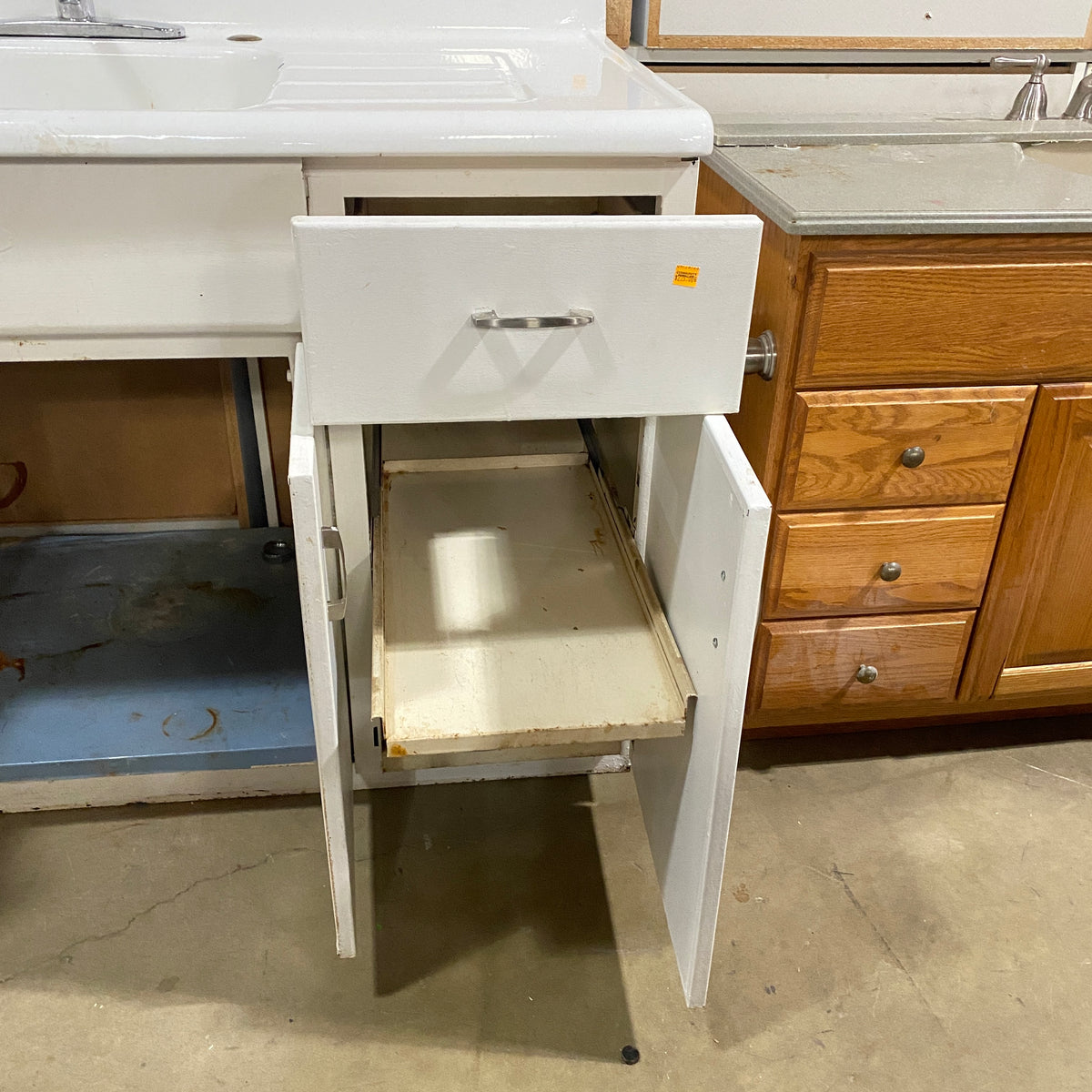 Convert a Metal Cabinet to a Sink Base