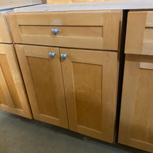 Load image into Gallery viewer, 11 Piece Set of Blonde Divided Shaker Panel Kitchen Cabinets
