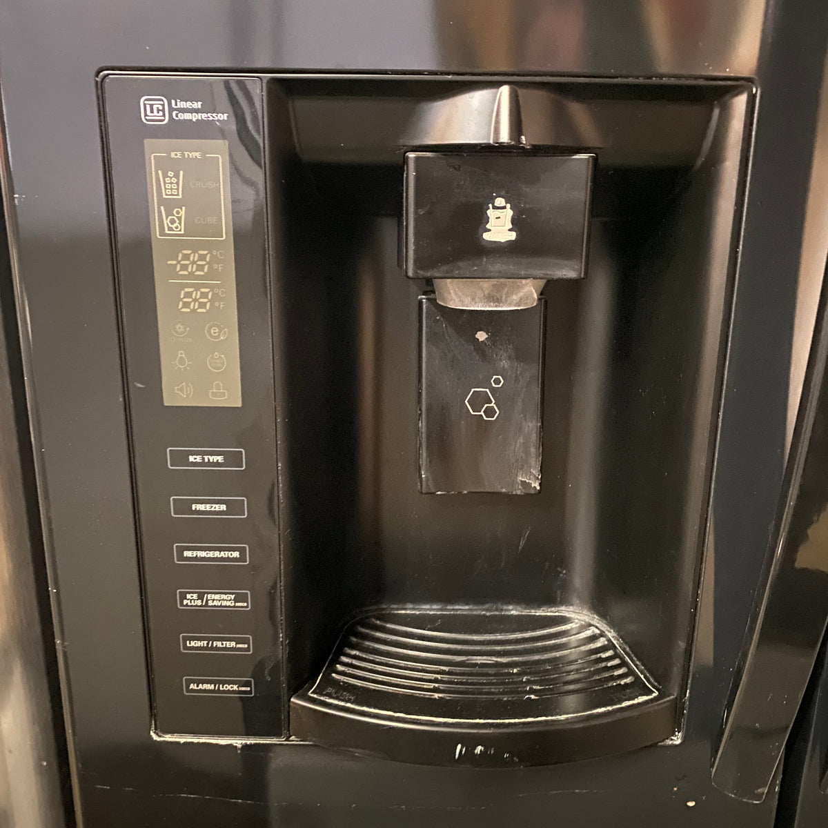 Black LG French Door Refrigerator LFX28968SB Community Forklift