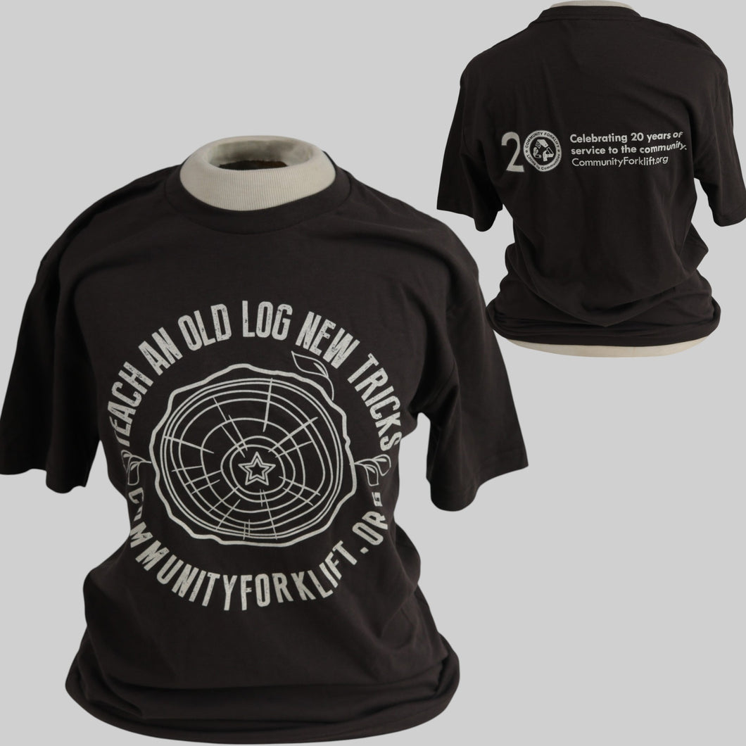 Brown “Old Log New Tricks” 20th Anniversary T-Shirt