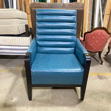 Load image into Gallery viewer, Blue Channel Tufted Armchair (2 Available)
