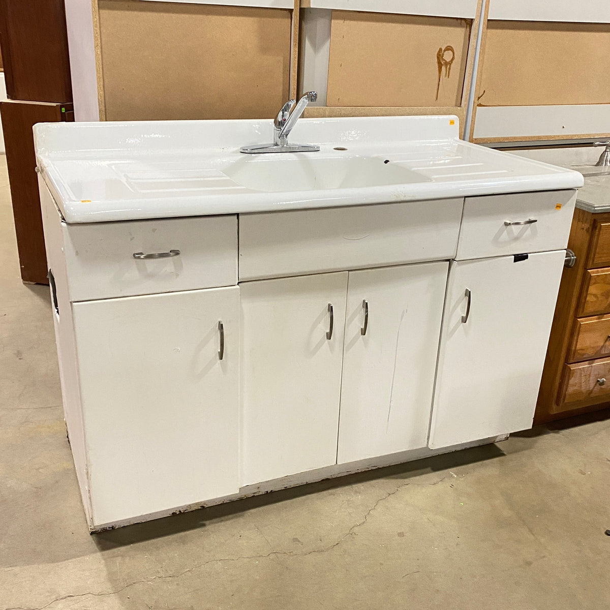 Convert a Metal Cabinet to a Sink Base