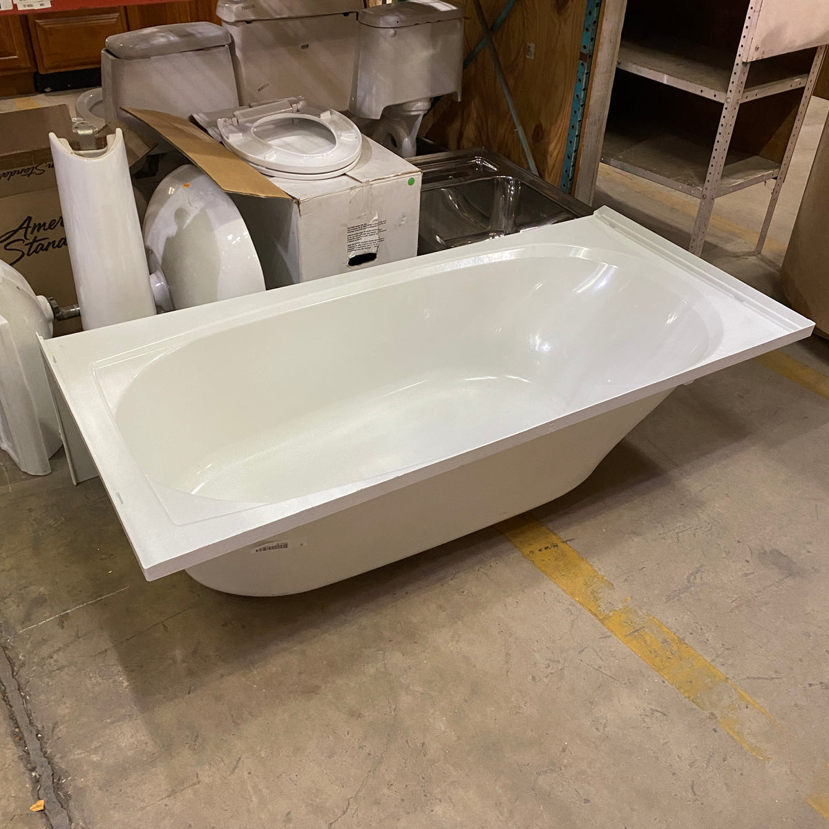 Sterling Vikrell Composite Soaking Bath Tub with RightHand Drain