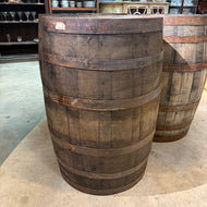 Used Oak Whiskey Barrel with Steel Hoops  - Consignment from Saint Thomas Ventures