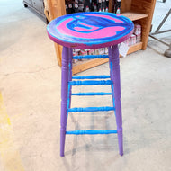 Art Enables Pop-Up Shop: 'Hues of Blue' Bar Stool by Jamila Rahimi