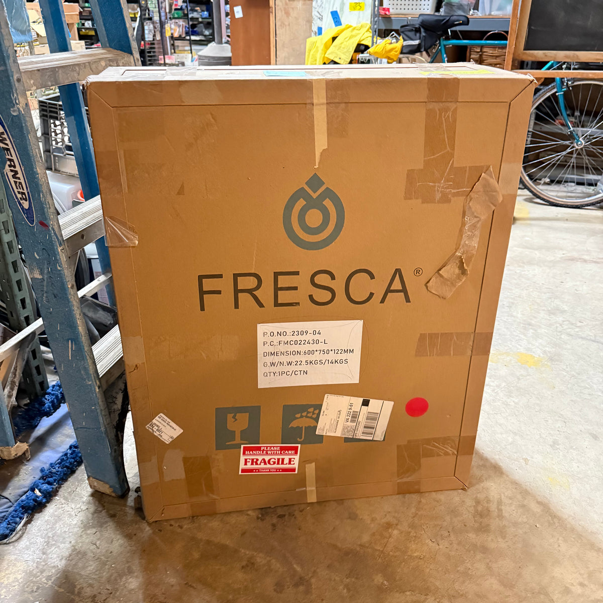 Fresca 'Spazio' 24" x 30" Lighted Frameless Medicine Cabinet with Shelves and Defogger