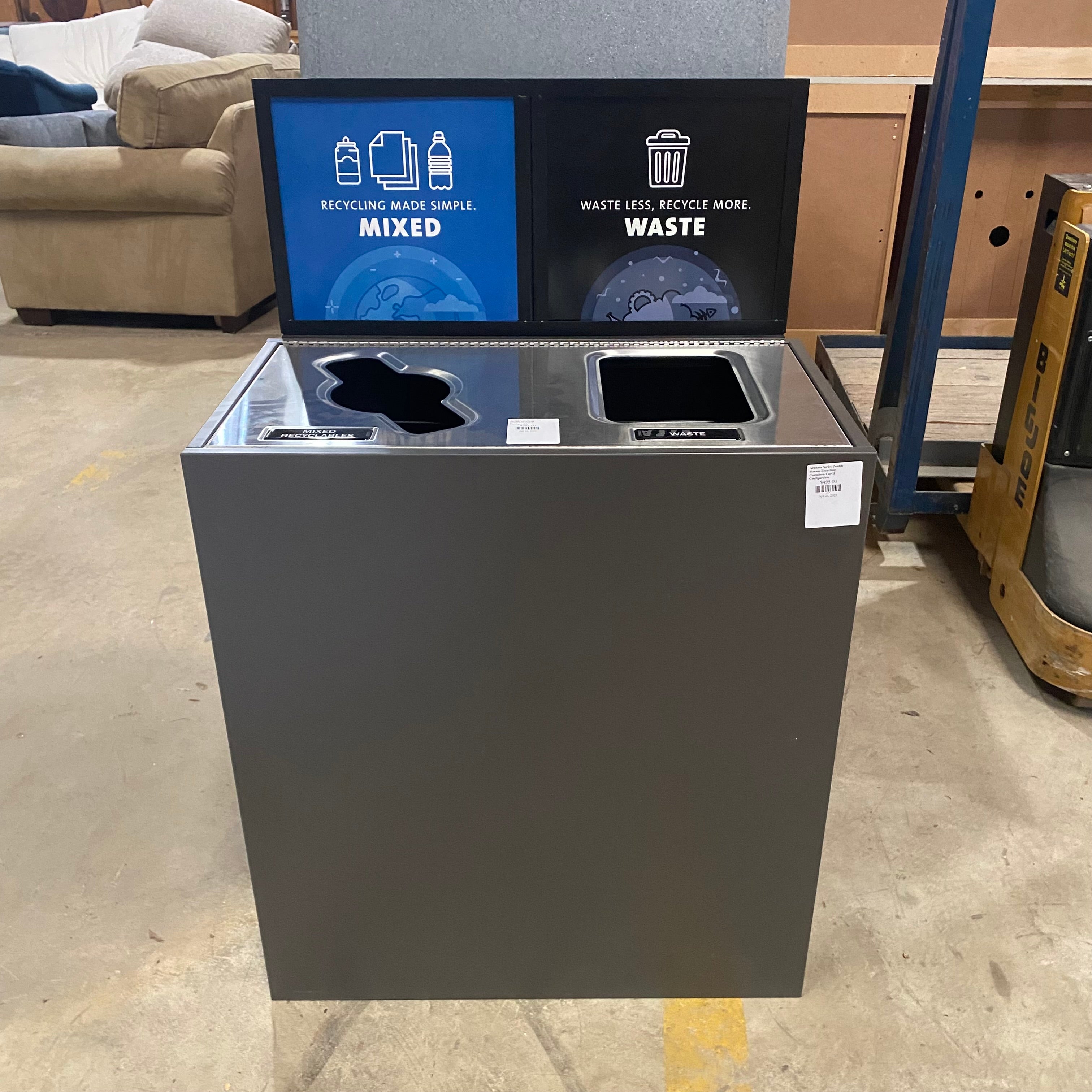 Aristata Series Tier ll Configurable Double Stream Recycling Container ...