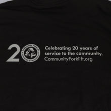Load image into Gallery viewer, Brown “Old Log New Tricks” 20th Anniversary T-Shirt
