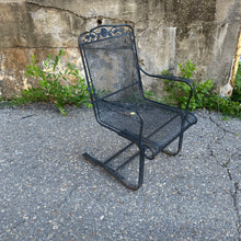 Load image into Gallery viewer, Black Metal Rocker Lounge Chair
