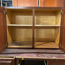 Load image into Gallery viewer, 19 Piece Set of Cherry Stained Kitchen Cabinets by Quaker Maid
