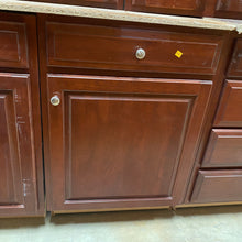 Load image into Gallery viewer, 13 Piece Set of Cherry Stained Kitchen Cabinets by Yorktowne Cabinetry
