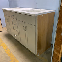 Load image into Gallery viewer, Double Vanity with Solid White Countertop
