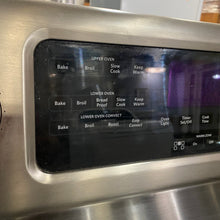 Load image into Gallery viewer, KitchenAid Glass Top Double Oven Electric Range KERS505XSS03
