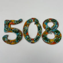 Load image into Gallery viewer, Set of Glazed Ceramic House Numbers
