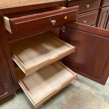 Load image into Gallery viewer, 13 Piece Set of Cherry Stained Kitchen Cabinets by Yorktowne Cabinetry
