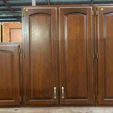 Load image into Gallery viewer, 19 Piece Set of Cherry Stained Kitchen Cabinets by Quaker Maid
