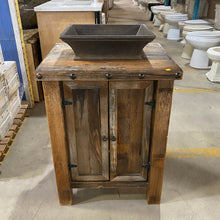 Load image into Gallery viewer, Rustic 25-Inch Single Vanity with Vessel Sink
