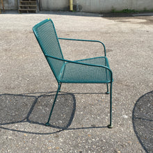 Load image into Gallery viewer, Green Metal Patio Set with Side Chairs
